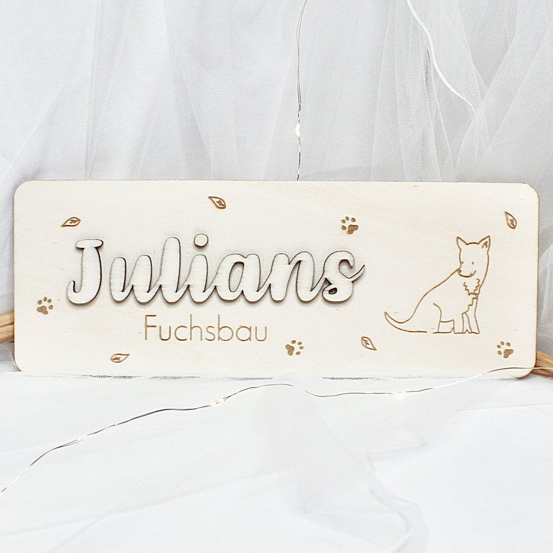 Personalisiertes Türschild "Fuchs"