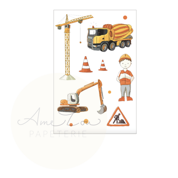 Stickerset "Baustelle"